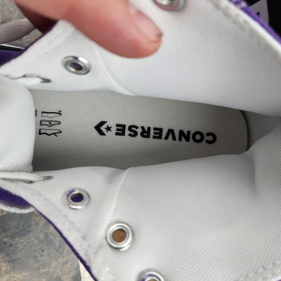 Mens Converse CT Hi Chuck Taylor Electric Purple Canvas High Top Shoes - Picture 6 of 8